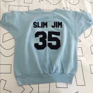 Vintage short sleeve “Slim Jim” sweatshirt